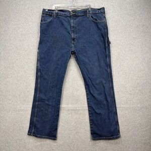 Dickies Jeans Mens 44x32 Blue Denim Pants Carpenter Utility Hammer Loop Y2K
